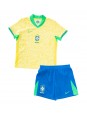 Brazílie Domácí dres pro děti Copa America 2024 Krátký Rukáv (+ trenýrky)